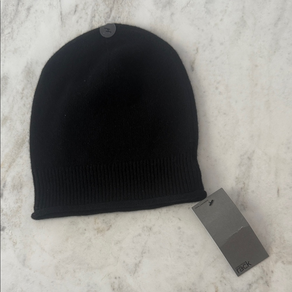Nordstrom Classic Black Knit Beanie